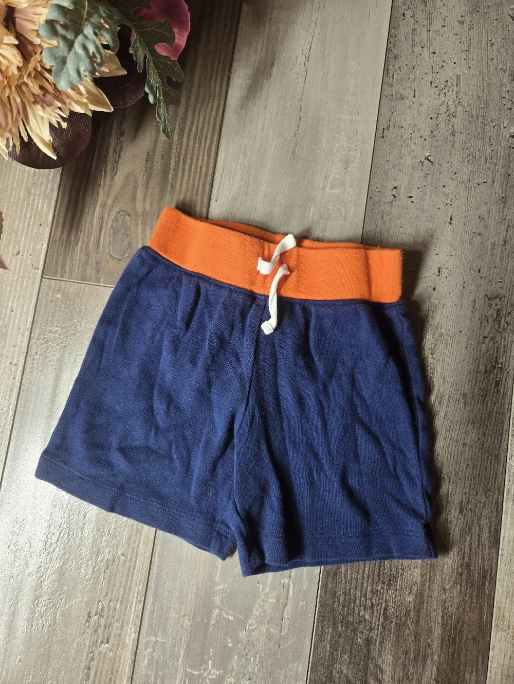 Carter's Blue and Orange Casual Pull-on Athletic Shorts Toddler Boy Size 18m